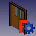 Double doors with windowand trims