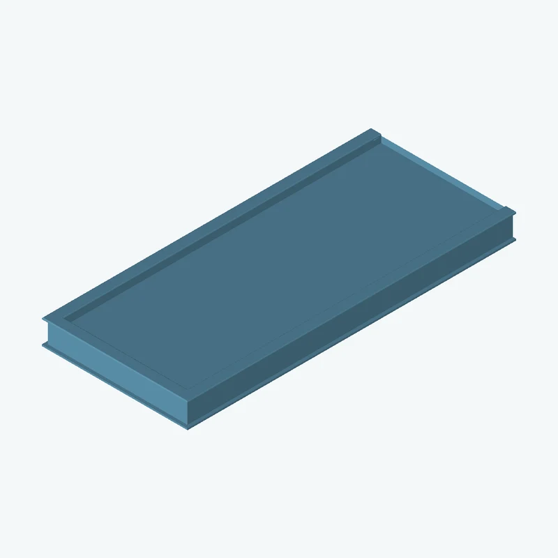 Single door with trims