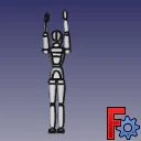 مجسم مانيكان mp-dummy-1850mm-standing-007