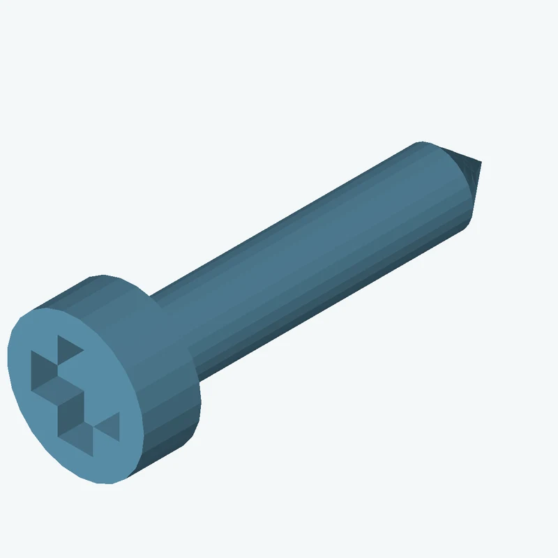 برغي مؤازر 2x7.5 مم