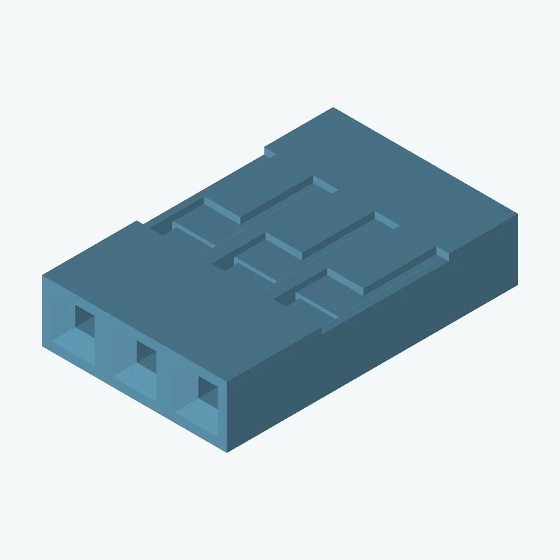dupont-2 54mm-female-conn-1x3
