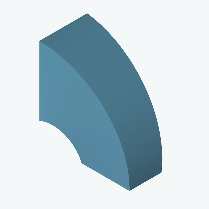 Radius elbow transition