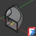 Duct curved rectangular oval complete