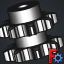スプロケット ANSI デュプレックス 1x17,02