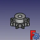 ترس سلسلة ANSI مفرد 1x17,02