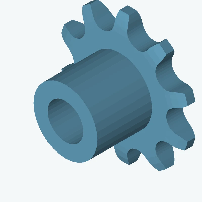 Sprocket ISO606 simplex 5x2,5 z10