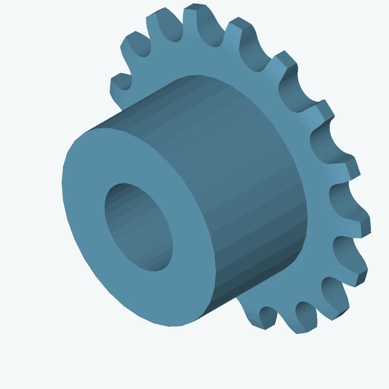 Sprocket ISO606 simplex 5x2,5 z17