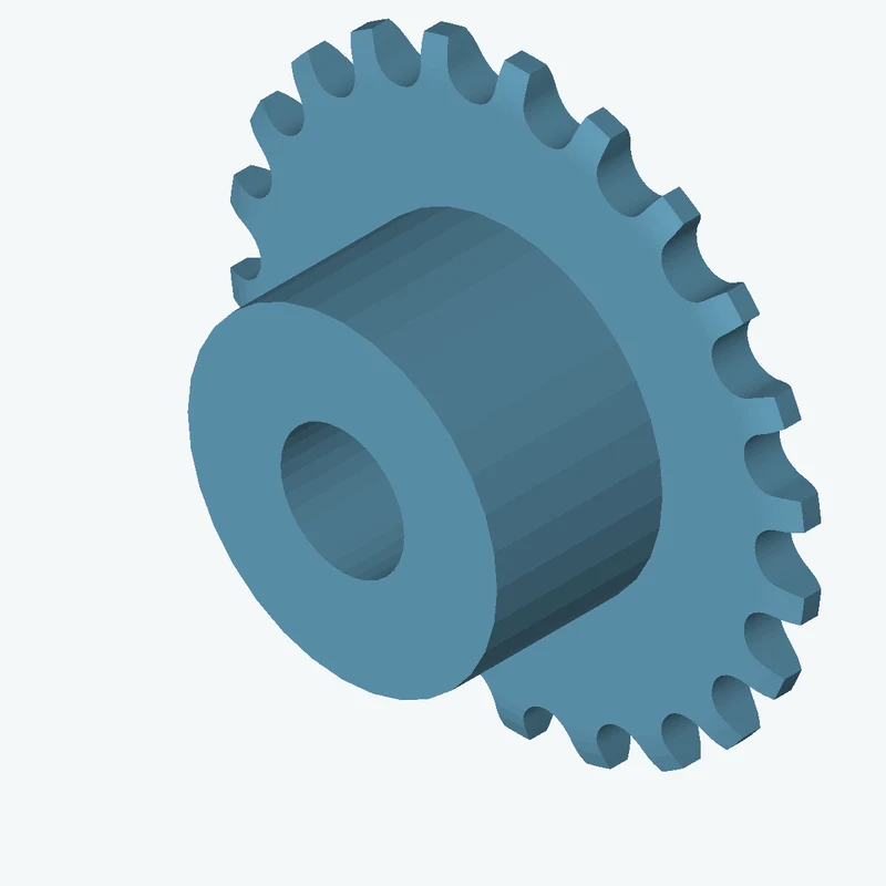 Sprocket ISO606 simplex 5x2,5 z22