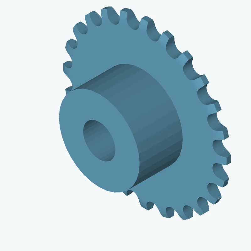 Sprocket ISO606 simplex 5x2,5 z24