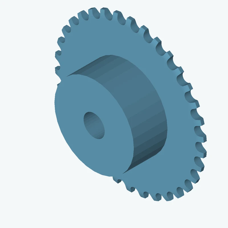 Sprocket ISO606 simplex 5x2,5 z34
