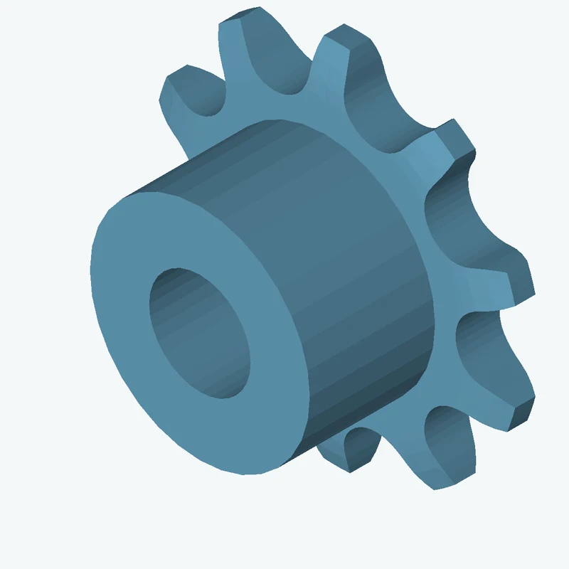 Sprocket ISO606 simplex 6x2,8 z10