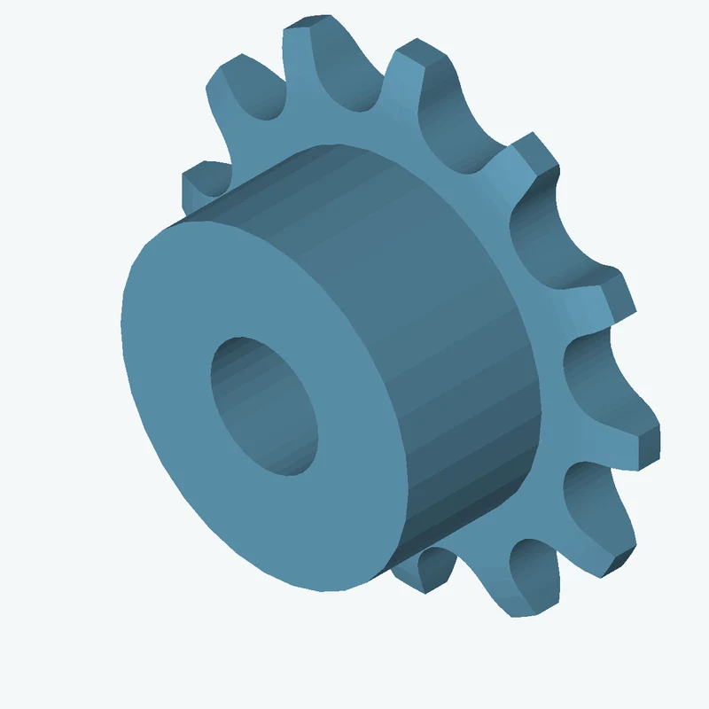 Sprocket ISO606 simplex 6x2,8 z12