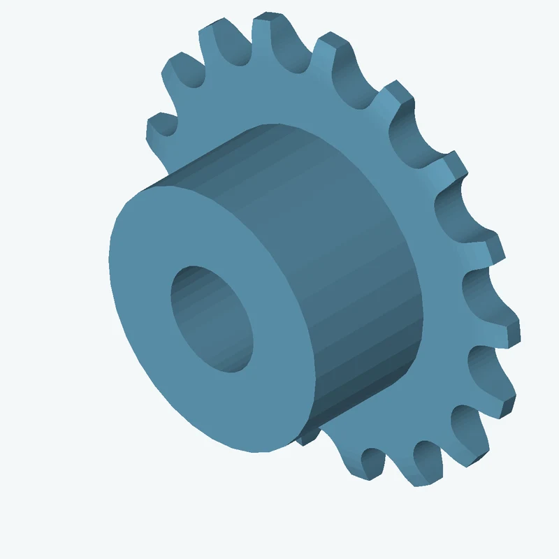Sprocket ISO606 simplex 6x2,8 z17