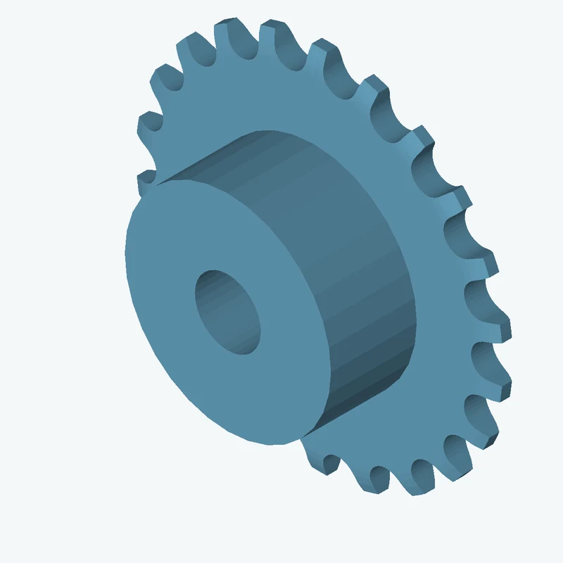 Sprocket ISO606 simplex 6x2,8 z22