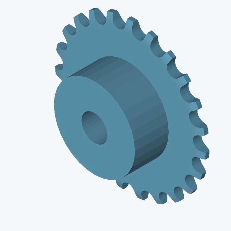 Sprocket ISO606 simplex 6x2,8 z23