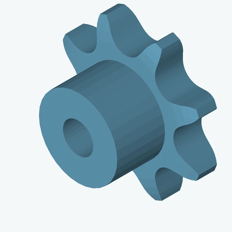 Sprocket ANSI simplex ¾x⁷⁄₁₆ z08