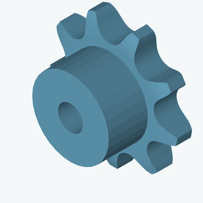 Sprocket ANSI simplex ¾x⁷⁄₁₆ z09