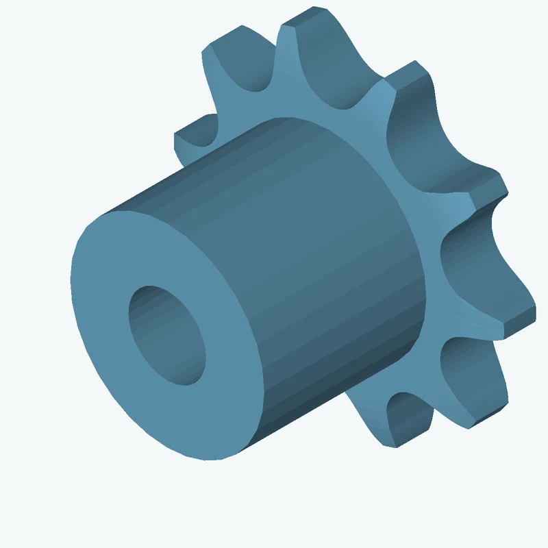 Sprocket ANSI simplex ⅜x⁷⁄₃₂ z10