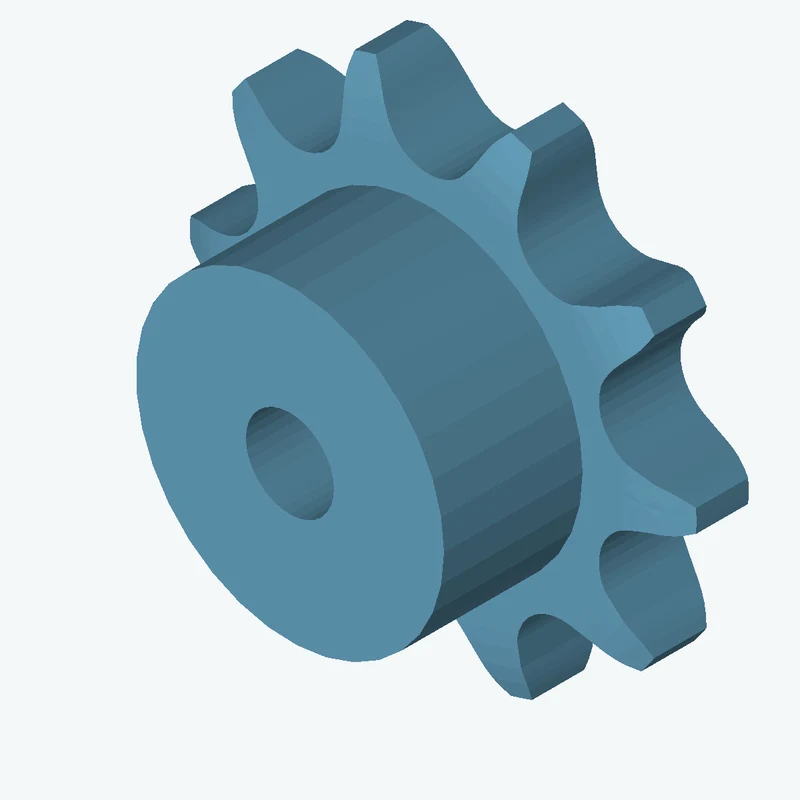 Sprocket ANSI simplex ¾x⁷⁄₁₆ z10