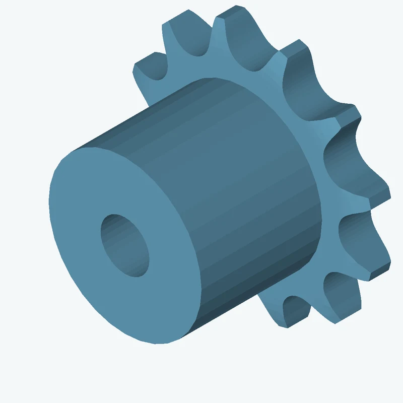 Sprocket ANSI simplex ⅜x⁷⁄₃₂ z12