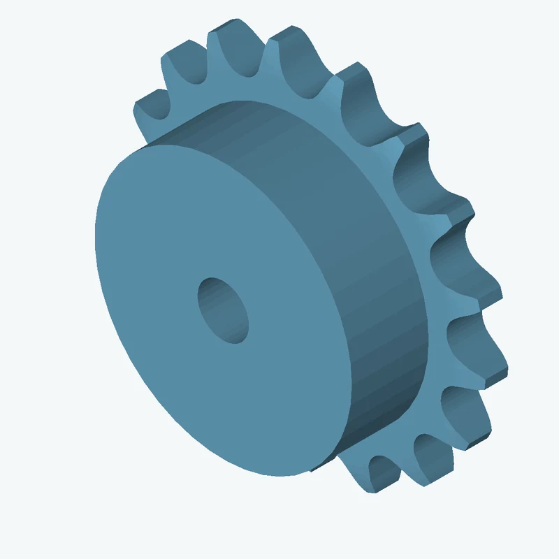 Sprocket ANSI simplex ¾x⁷⁄₁₆ z17