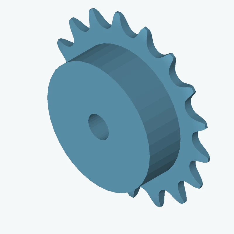 Sprocket ANSI simplex ½x⅛ z17