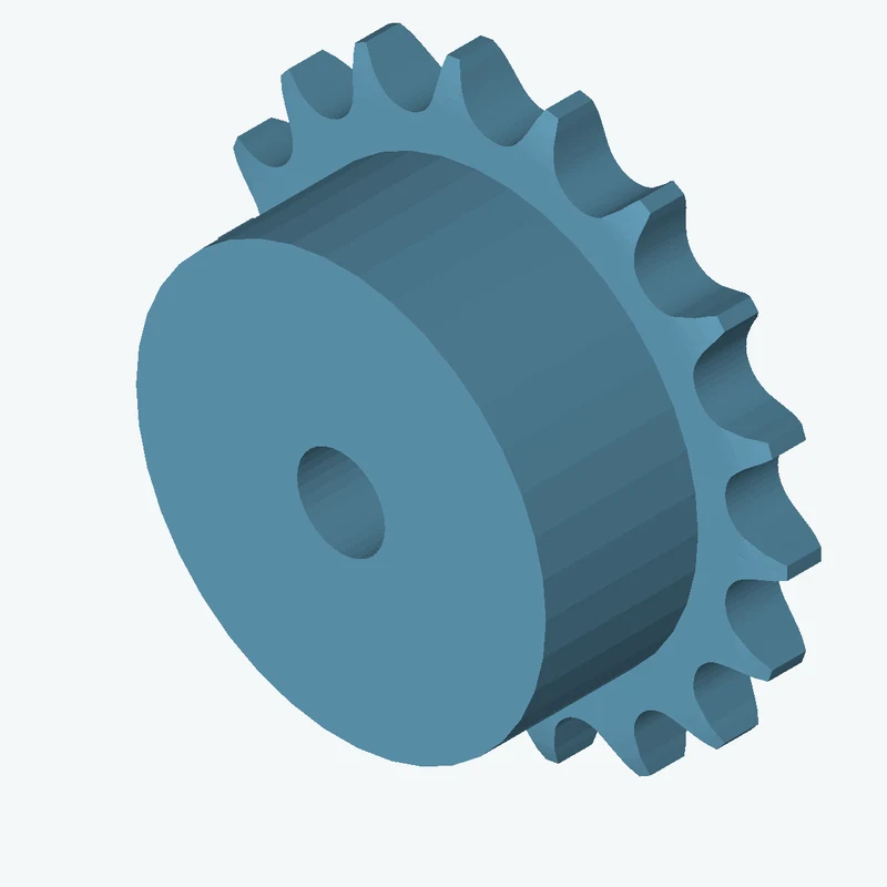 Sprocket ANSI simplex ½x⁵⁄₁₆ z18