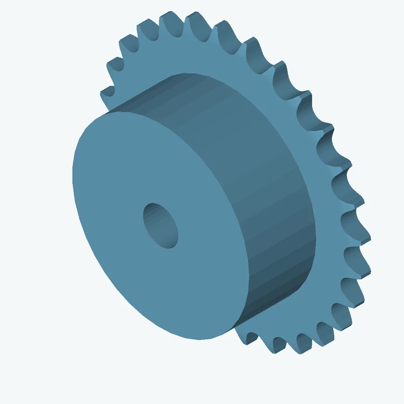 Sprocket ANSI simplex ⅜x⁷⁄₃₂ z28