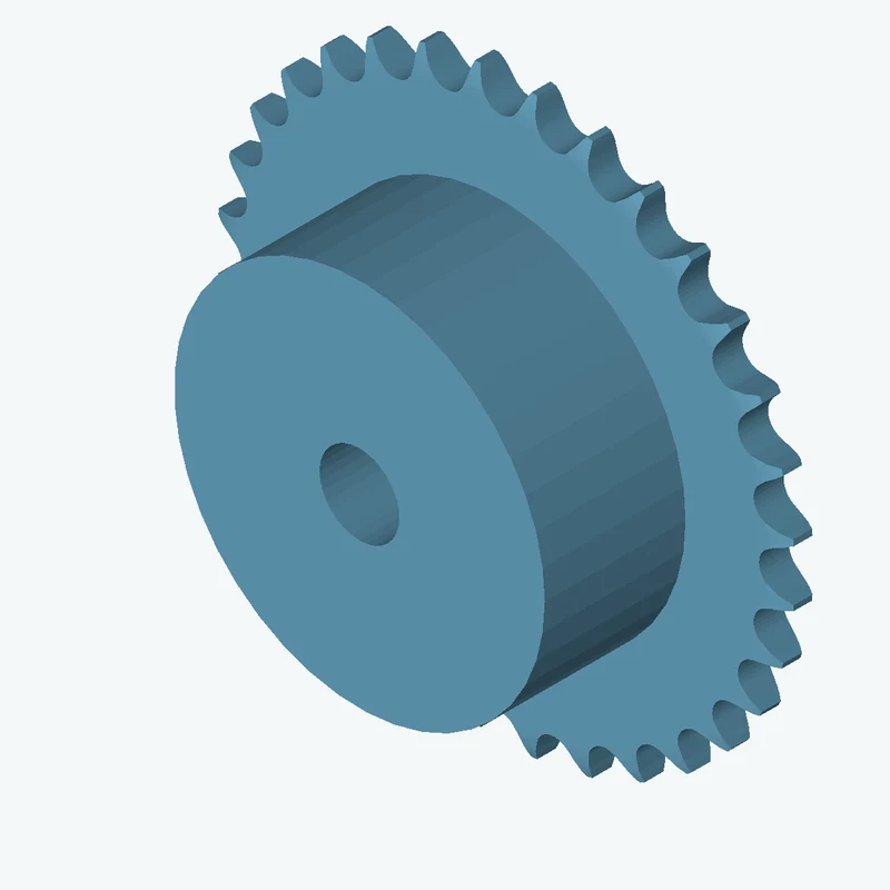 Sprocket ANSI simplex ⅜x⁷⁄₃₂ z32