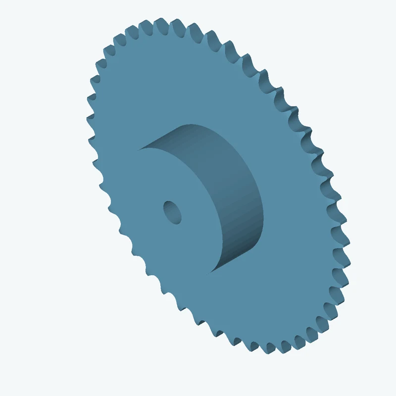 Sprocket ANSI simplex ¾x⁷⁄₁₆ z45