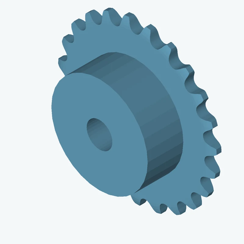 Sprocket ISO606 simplex ¼x⅛ z23