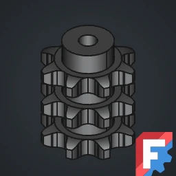 Sprocket ANSI triplex 2x1 ¼