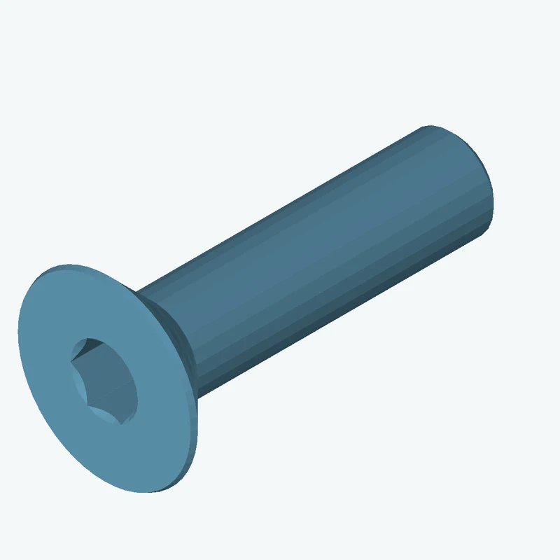 ISO10642 Hex Socket Countersunk Head Screw M3x12