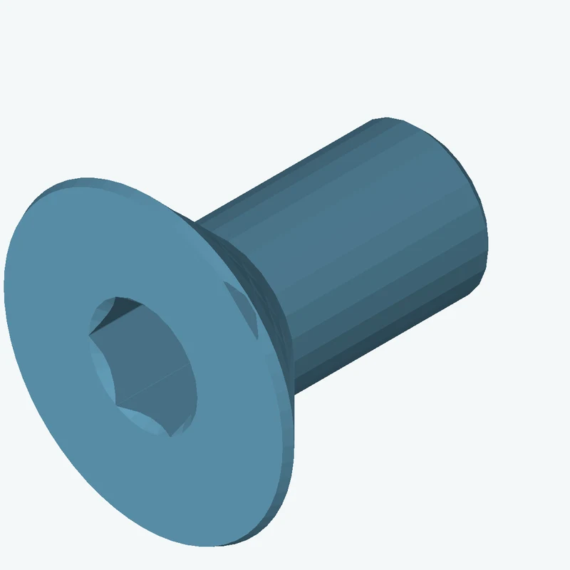 ISO10642 Hex Socket Countersunk Head Screw M3x6