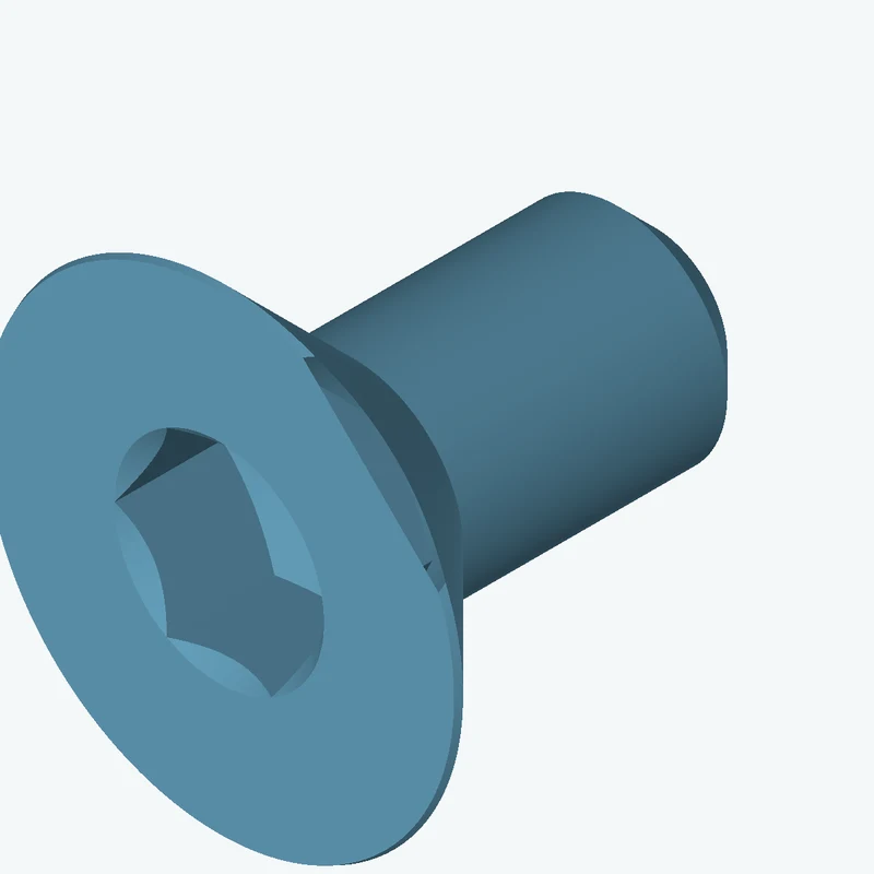 ISO10642 Hex Socket Countersunk Head Screw M6x12