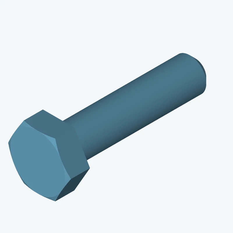 ISO4017 Hex Head Cap Screw M6x25
