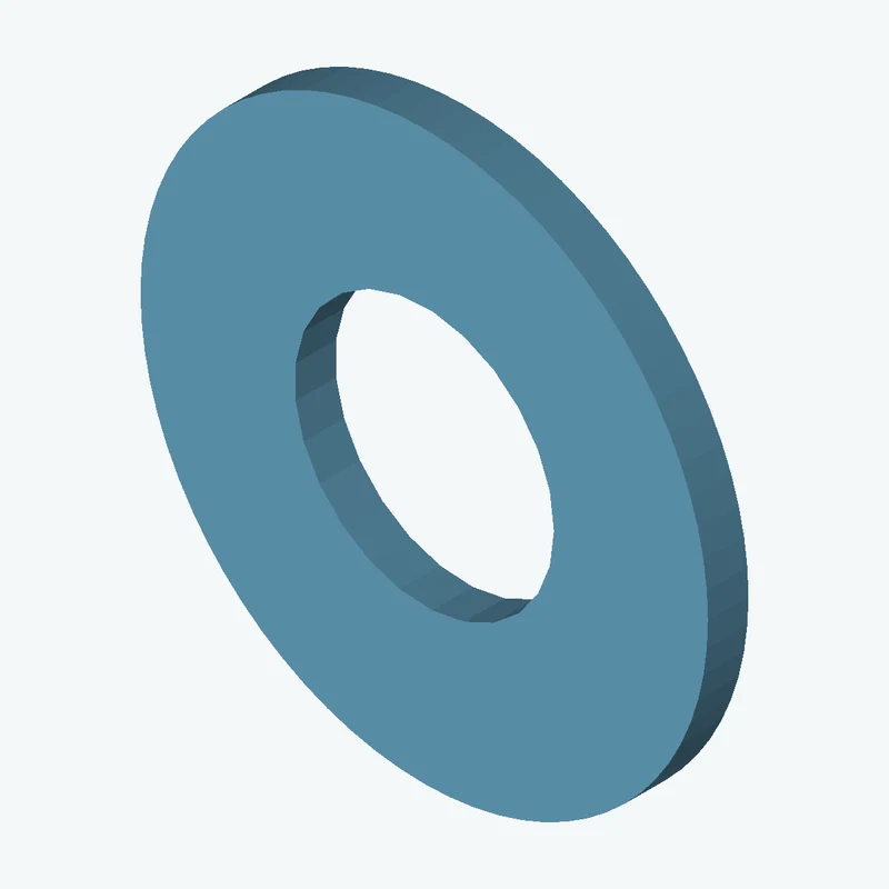DIN 125 class 4 M3 Flat Washer