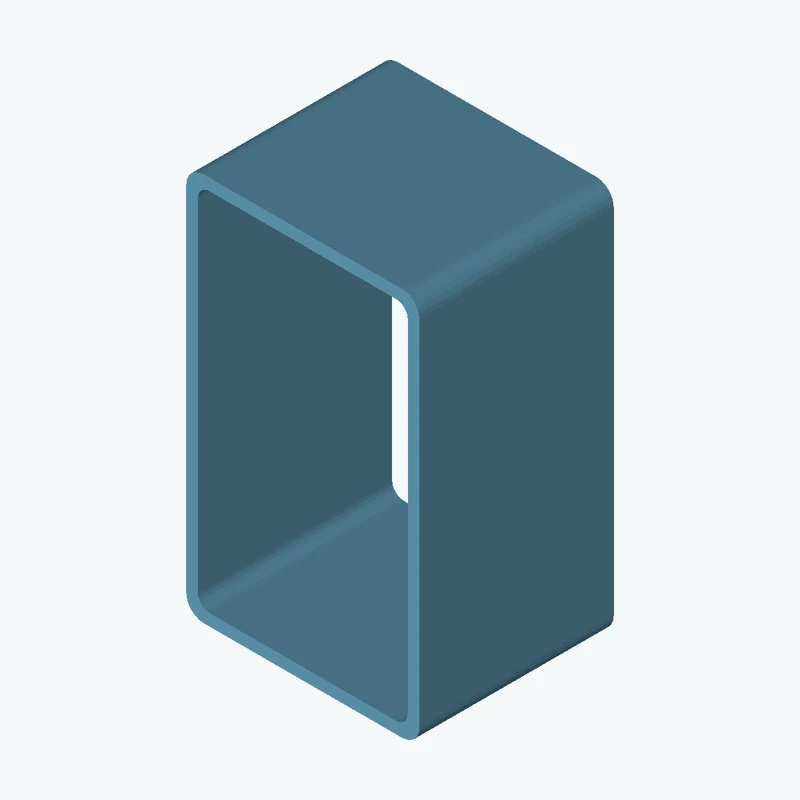Rectangular hollow section 100x60x3 EN10219 S235JRH