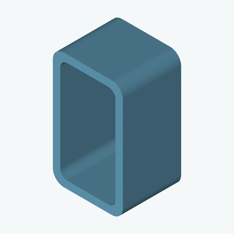 Rectangular hollow section 100x60x6.3 EN10219 S235JRH