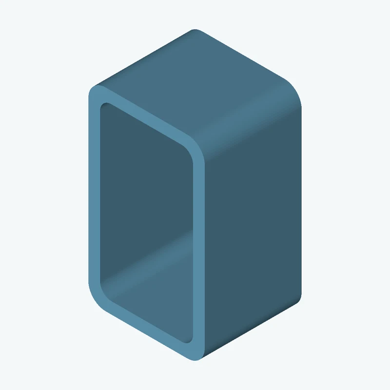 Rectangular hollow section 100x60x6 EN10219 S235JRH