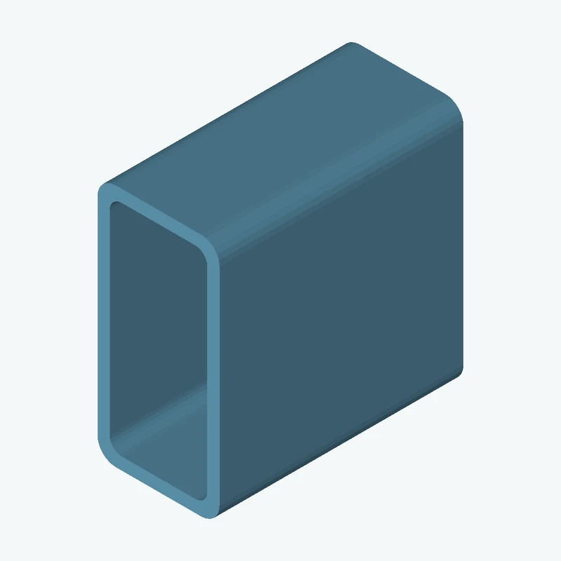 Rectangular hollow section 50x25x2.5 EN10219 S235JRH