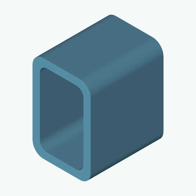Rectangular hollow section 60x40x5 EN10219 S235JRH