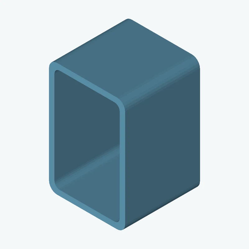 Rectangular hollow section 76.2 x50.8 x3.6 EN10219 S235JRH