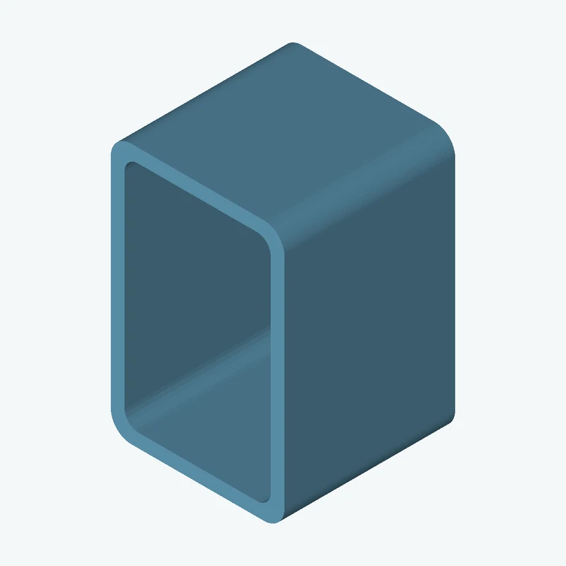 Rectangular hollow section 76.2 x50.8 x4 EN10219 S235JRH