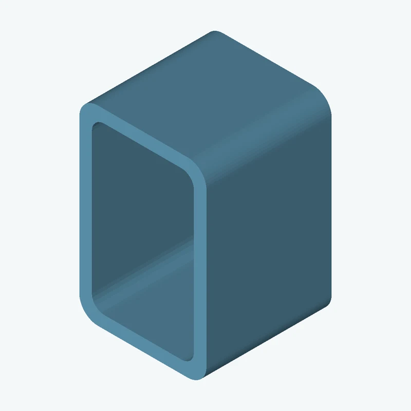 Rectangular hollow section 76.2 x50.8 x5 EN10219 S235JRH