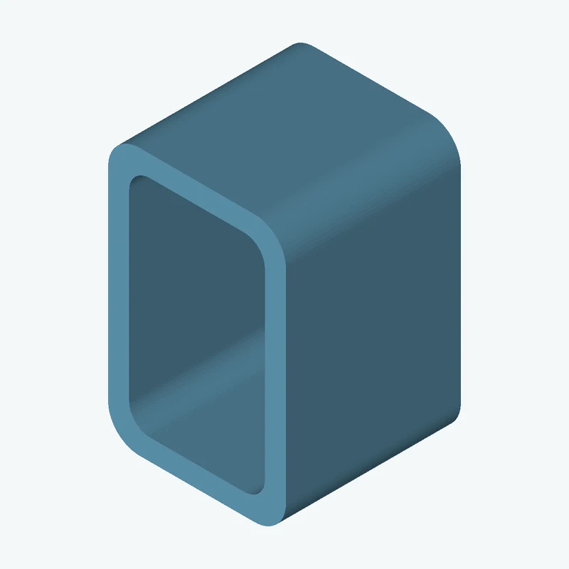 Rectangular hollow section 76.2 x50.8 x6 EN10219 S235JRH