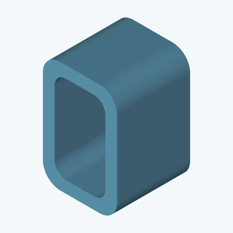 Rectangular hollow section 76.2 x50.8 x8 EN10219 S235JRH