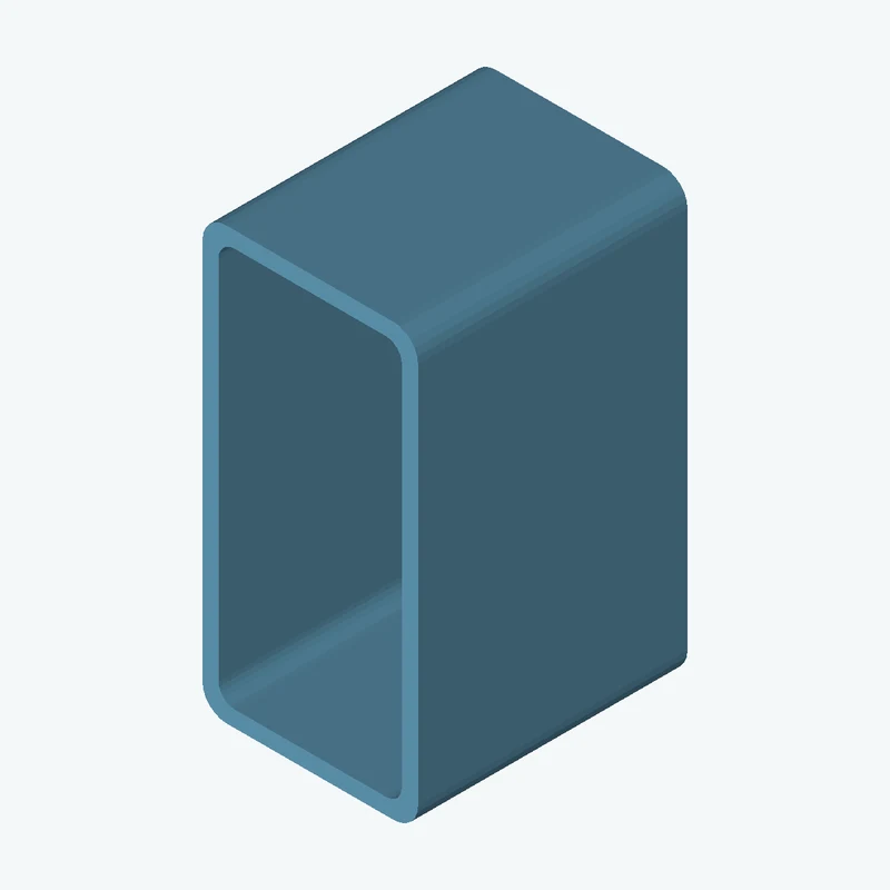 Rectangular hollow section 80x40x3 EN10219 S235JRH
