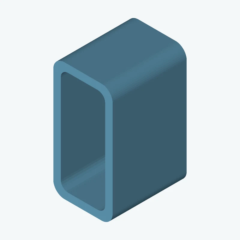 Rectangular hollow section 80x40x5 EN10219 S235JRH