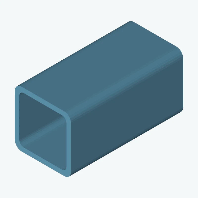 Square hollow section 25x25x2 EN10219 S235JRH